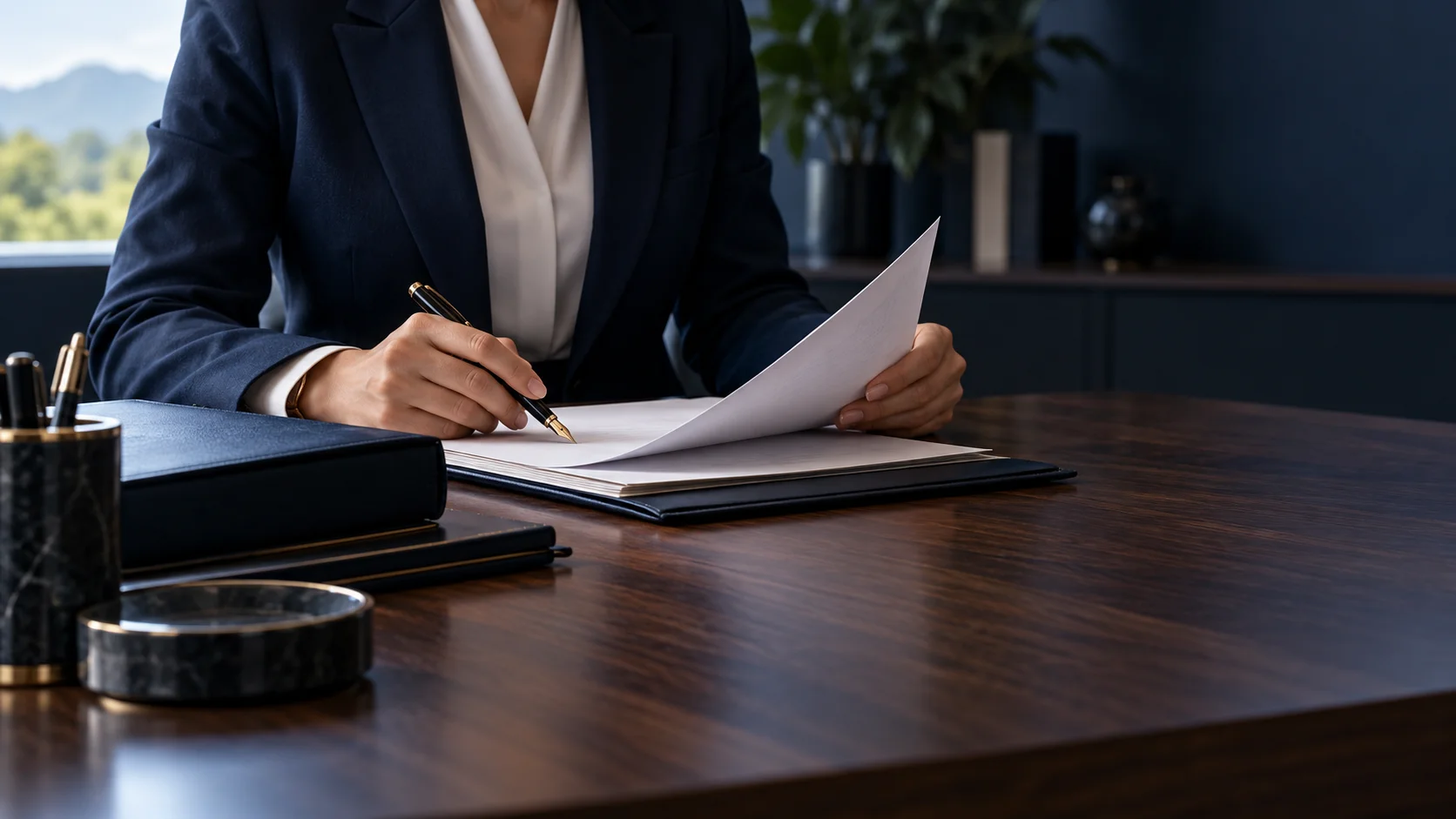 Conceptual image of legal-document review